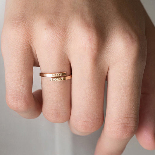 Anillo Personalizado con Dos Nombres Grabado - Joya Personalizable - Image 8