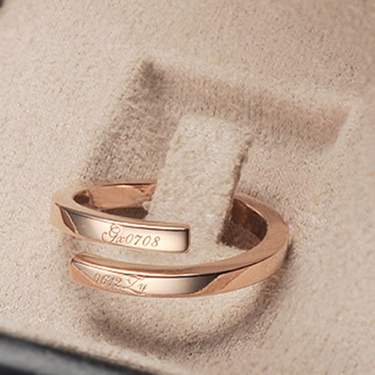 Anillo Personalizado con Dos Nombres Grabado - Joya Personalizable - Image 14