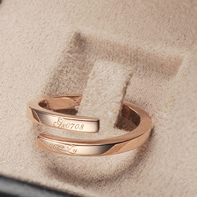 Anillo Personalizado con Dos Nombres Grabado - Joya Personalizable - Image 15