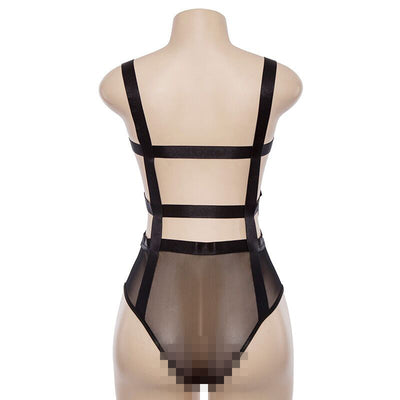 Enterizo Ajustado para Mujer con Cuello Palabra y Espalda de Malla - Image 17