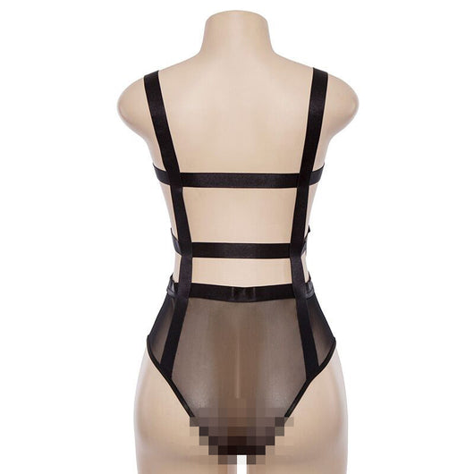 Enterizo Ajustado para Mujer con Cuello Palabra y Espalda de Malla - Image 17
