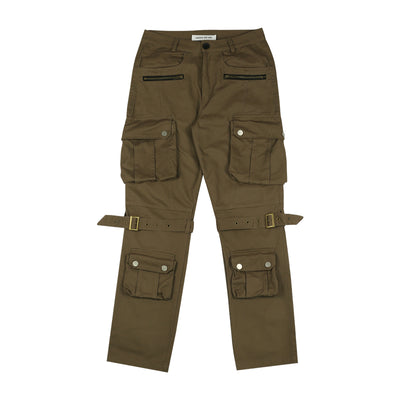 Pantalones Multibolsillos en Negro y Marrón - Image 11