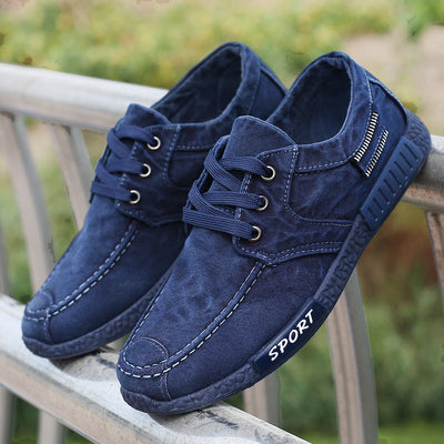 Zapatos de Lona Hombre Tela Vaquera Desgastada - Image 10