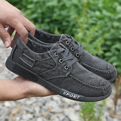 Zapatos de Lona Hombre Tela Vaquera Desgastada - Image 2