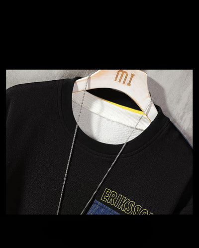 Suéter Casual Estampado para Hombre Cuello Redondo Manga Larga - Image 9