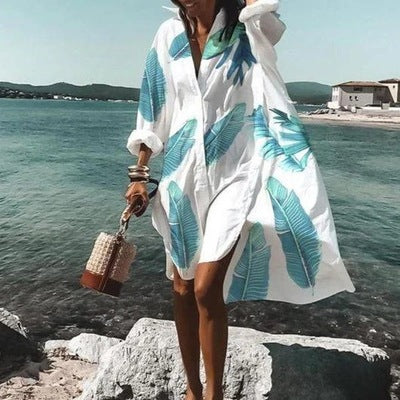 Vestido Camisero Elegante de Moda Europea y Americana - Image 6