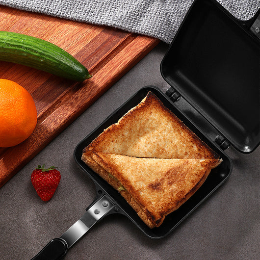 Molde Doble para Pan de Sándwich con Quemador a Gas