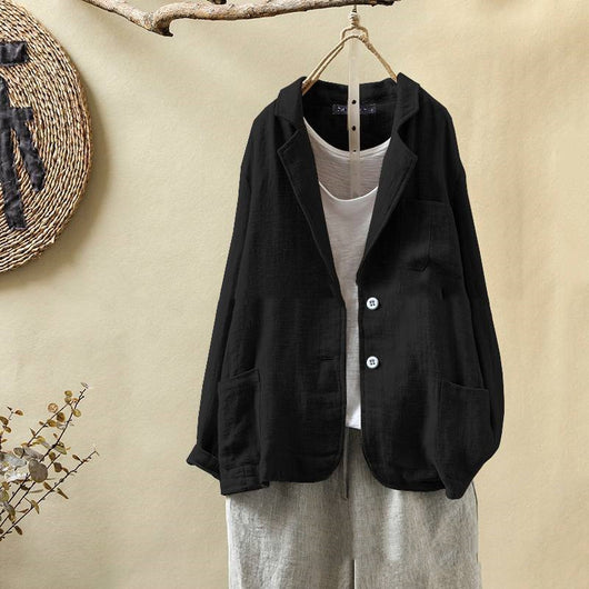 Traje Suelto Casual de Algodón y Lino para Mujer - Image 6