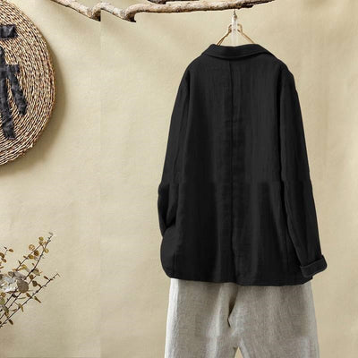 Traje Suelto Casual de Algodón y Lino para Mujer - Image 7