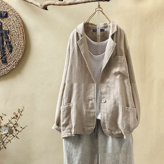 Traje Suelto Casual de Algodón y Lino para Mujer - Image 10