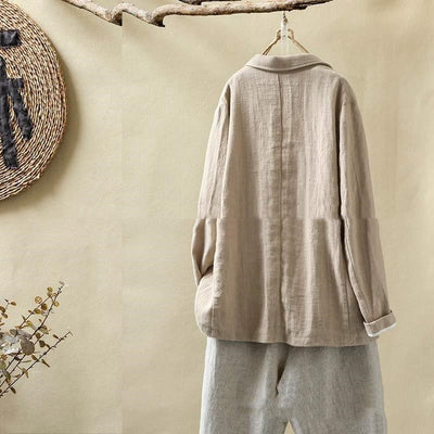 Traje Suelto Casual de Algodón y Lino para Mujer - Image 9