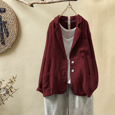 Traje Suelto Casual de Algodón y Lino para Mujer - Image 5