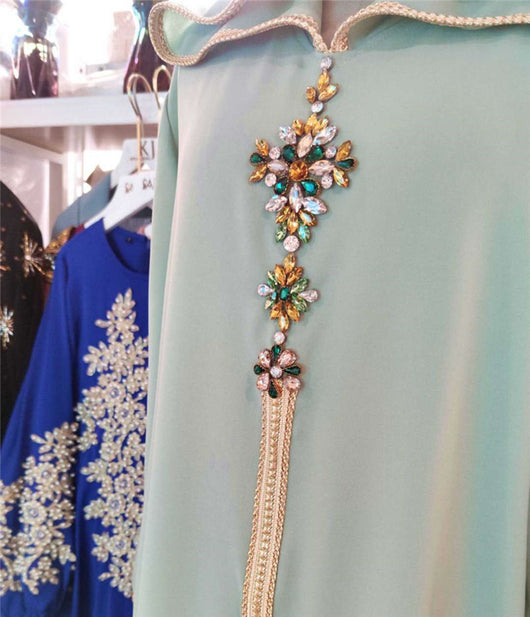 Vestido Holgado Aguacate con Capucha - Diseño Marroquí Viajero - Image 10