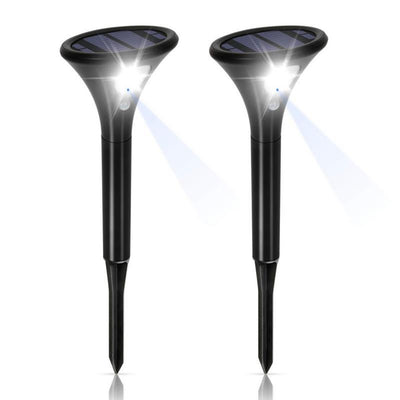 Lámpara Solar de Suelo con Sensor de Movimiento