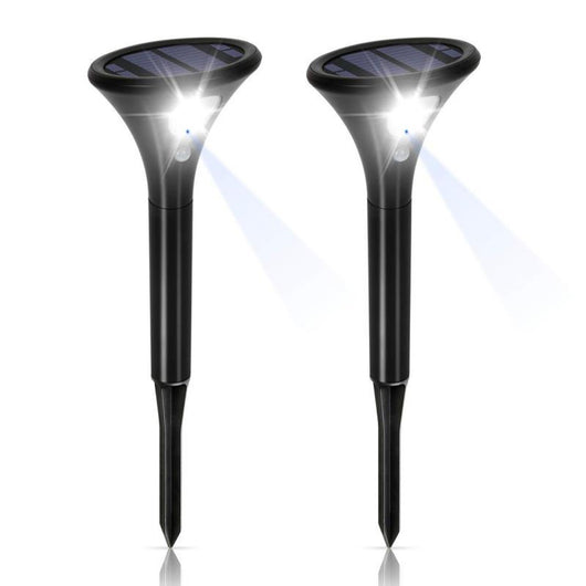 Lámpara Solar de Suelo con Sensor de Movimiento