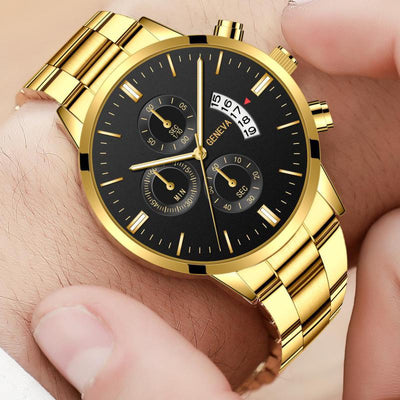 Reloj de Cuarzo Clásico para Hombre con Diseño de Tres Ojos - Image 5
