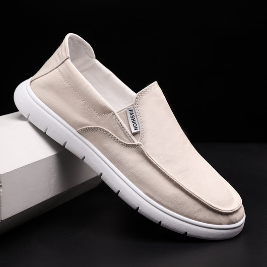 Zapatos de Lona Respirable con Talón Plano Lazy Pedal - Image 4