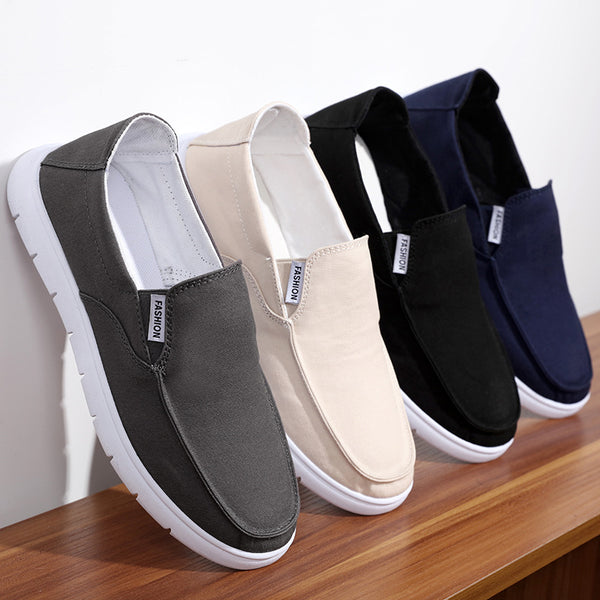 Zapatos de Lona Respirable con Talón Plano Lazy Pedal