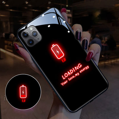 Funda Luminosa para iPhone con Diseño Cartoon en Vidrio Templado - Image 7