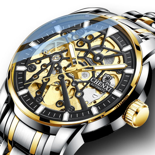 Reloj Mecánico Automático para Hombre con Esfera Transparente, Resistente al Agua y Luminoso - Image 8