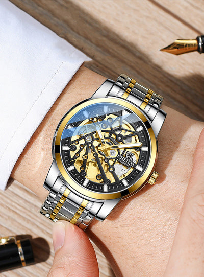 Reloj Mecánico Automático para Hombre con Esfera Transparente, Resistente al Agua y Luminoso - Image 10