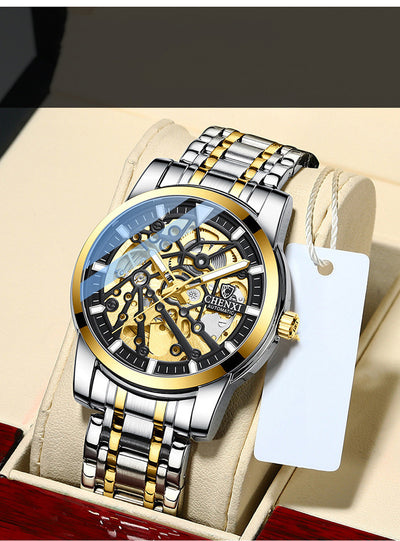 Reloj Mecánico Automático para Hombre con Esfera Transparente, Resistente al Agua y Luminoso - Image 14