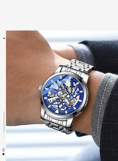Reloj Mecánico Automático para Hombre con Esfera Transparente, Resistente al Agua y Luminoso - Image 17