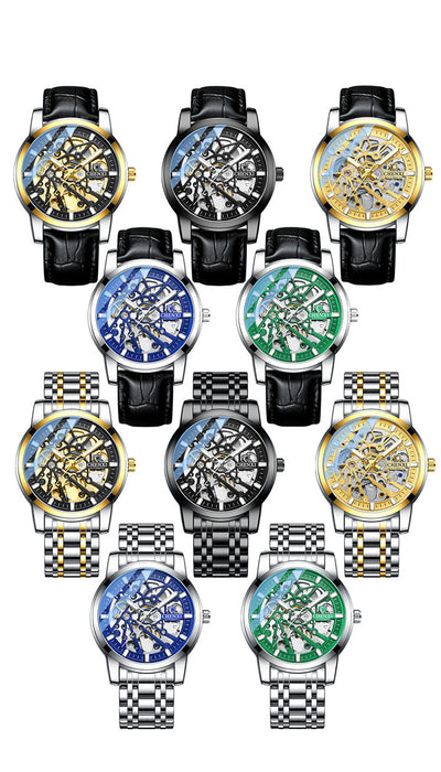 Reloj Mecánico Automático para Hombre con Esfera Transparente, Resistente al Agua y Luminoso - Image 18