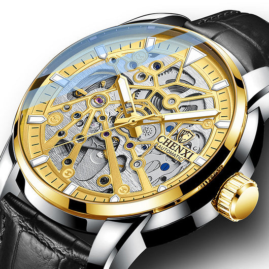 Reloj Mecánico Automático para Hombre con Esfera Transparente, Resistente al Agua y Luminoso - Image 5