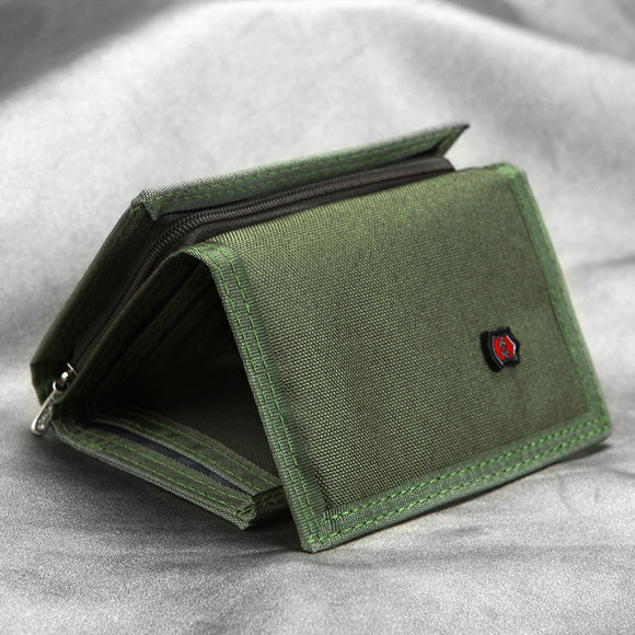 Billetera de Lona para Hombre con Monedero y Cierre