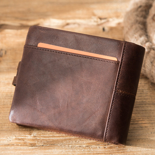 Billetera de Cuero Cepillado para Hombre con Protección Antirrobo - Image 10