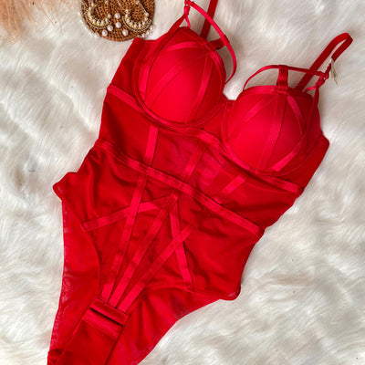 Traje de Baño Enterizo Rojo Navidad - Diseño Elegante y Moderno - Image 6