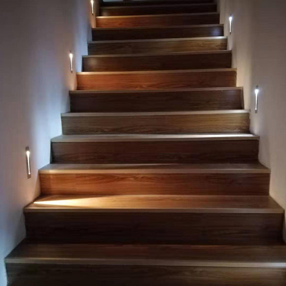 Luz Empotrada LED para Escaleras y Pasillos - Iluminación de Pared Moderna