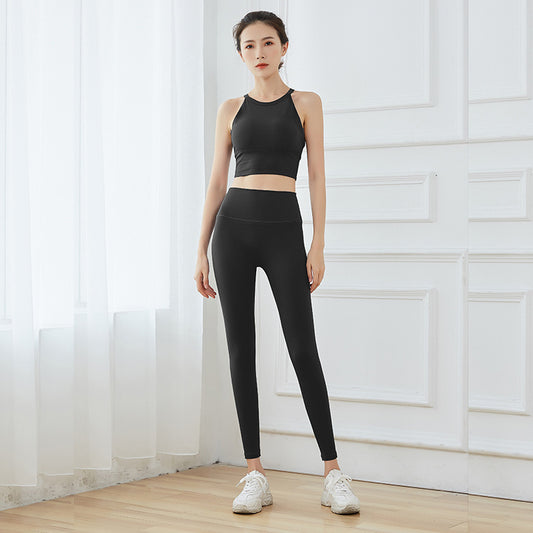Conjunto de Yoga Nude sin Líneas Visibles con Tela Doble Cara - Image 2