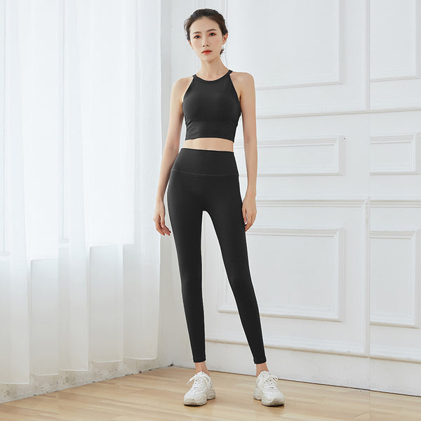 Conjunto de Yoga Nude sin Líneas Visibles con Tela Doble Cara