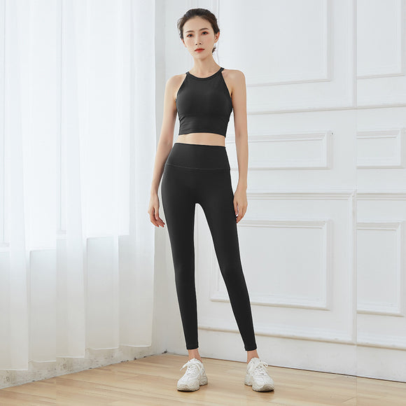 Conjunto de Yoga Nude sin Líneas Visibles con Tela Doble Cara