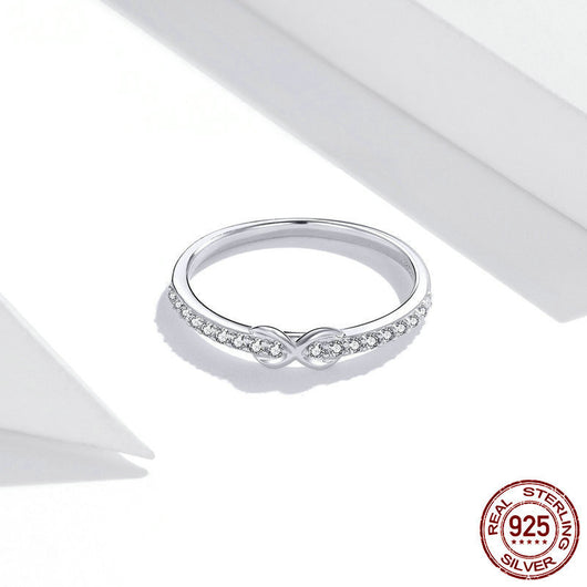 Anillo de Plata Esterlina S925 con Circón de Platino - Image 3