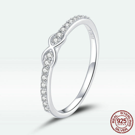 Anillo de Plata Esterlina S925 con Circón de Platino - Image 5