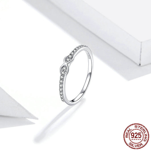 Anillo de Plata Esterlina S925 con Circón de Platino - Image 4