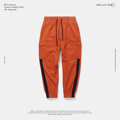 Pantalón Cargo Ancho con Costuras de Contraste y Cintura Ajustable - Image 11