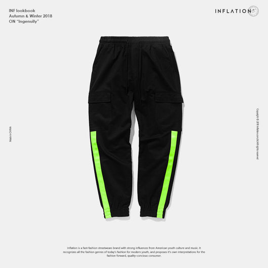Pantalón Cargo Ancho con Costuras de Contraste y Cintura Ajustable - Image 10
