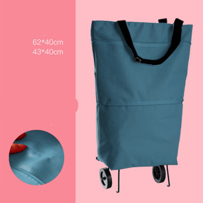 Bolsa de Compras Plegable con Ruedas - Carrito de Viaje Multifuncional - Image 4