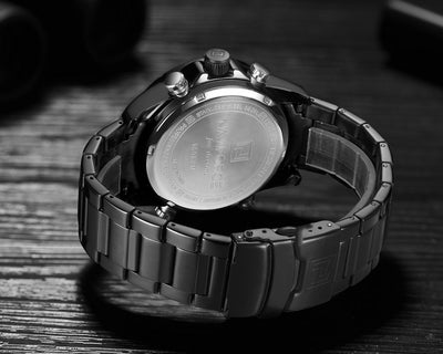 Reloj de Acero Inoxidable con Pantalla Dual y Movimiento de Cuarzo - Image 8