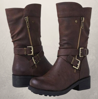 Botas Casuales Cómodas Talla Grande para Mujer con Tacón Bajo - Image 7