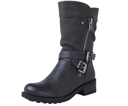 Botas Casuales Cómodas Talla Grande para Mujer con Tacón Bajo - Image 11