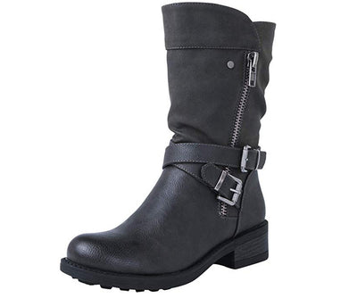 Botas Casuales Cómodas Talla Grande para Mujer con Tacón Bajo - Image 3