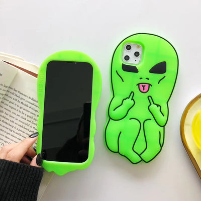 Funda Suave de Dibujos Animados de Alienígena Extraño en 3D - Image 5