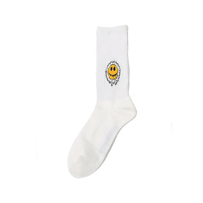 Calcetines Medianos Tie-Dye de Algodón con Diseño Floral - Image 7