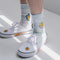 Calcetines Medianos Tie-Dye de Algodón con Diseño Floral