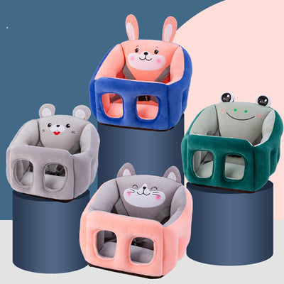 Silla Portátil Multifuncional para Bebé con Diseño Divertido y Fijación en Auto